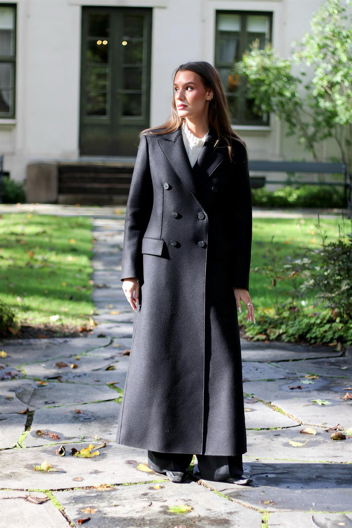 Harris Wharf London - Long double breasted tailored coat