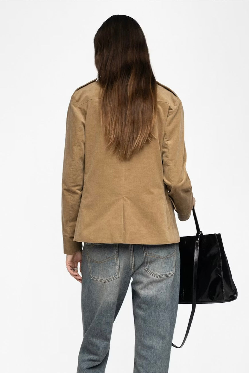 Zadig & Voltaire - Verame Beige Corduroy Jacket