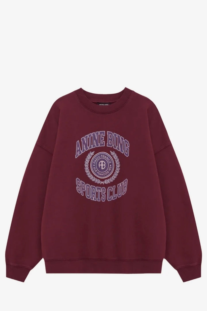 Anine Bing - Miles sweatshirt collegiate burgundy