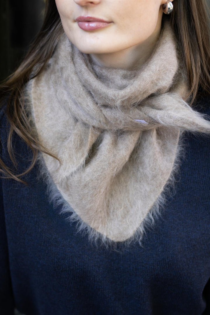 Ermer - Chamonix Scarf Brushed Cashmere Mushroom