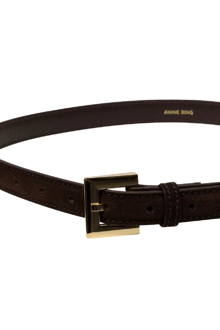 Anine Bing - Nicola Belt dark brown suede