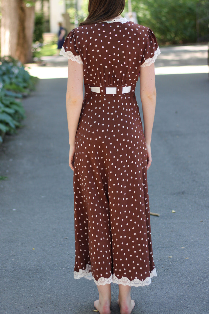 Rixo - Marlice Dress Layla dot brown