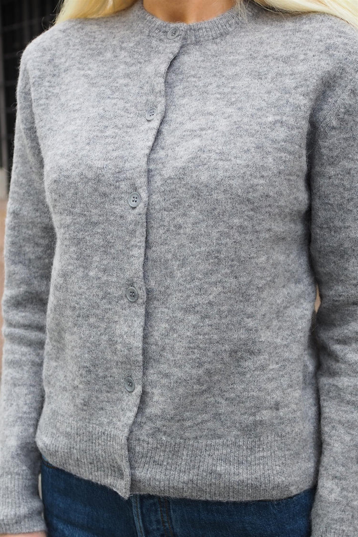 Samsøe Samsøe - Nor Short Cardigan Grey Mel