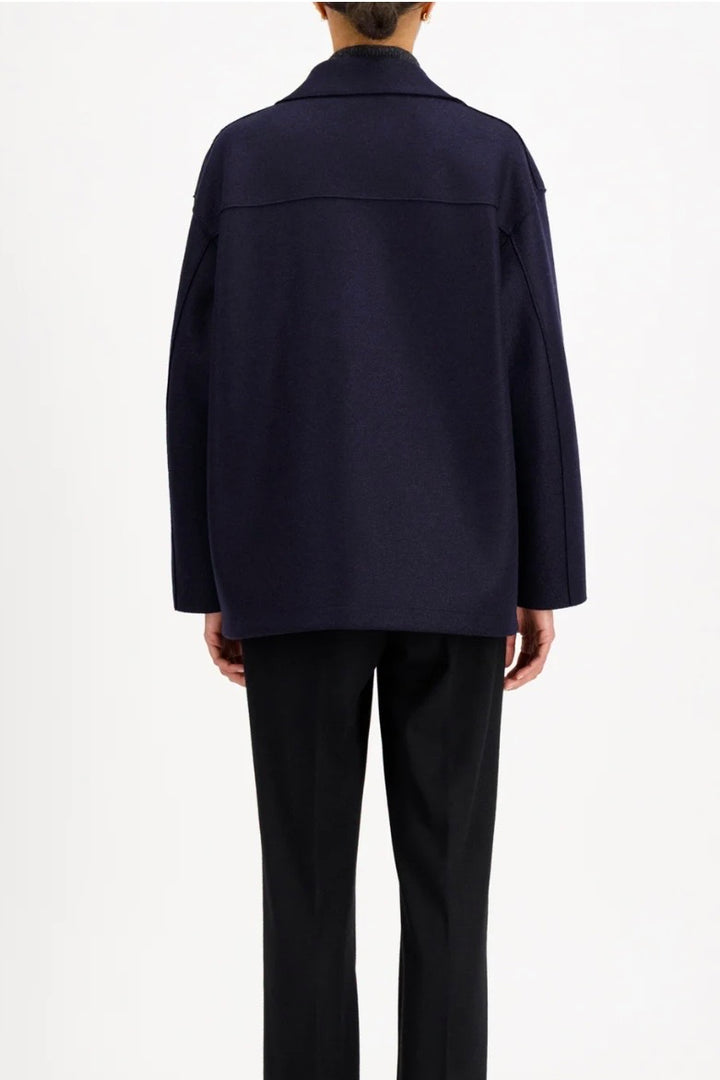 Harris Wharf London - Woman oversized peacoat pressed wool