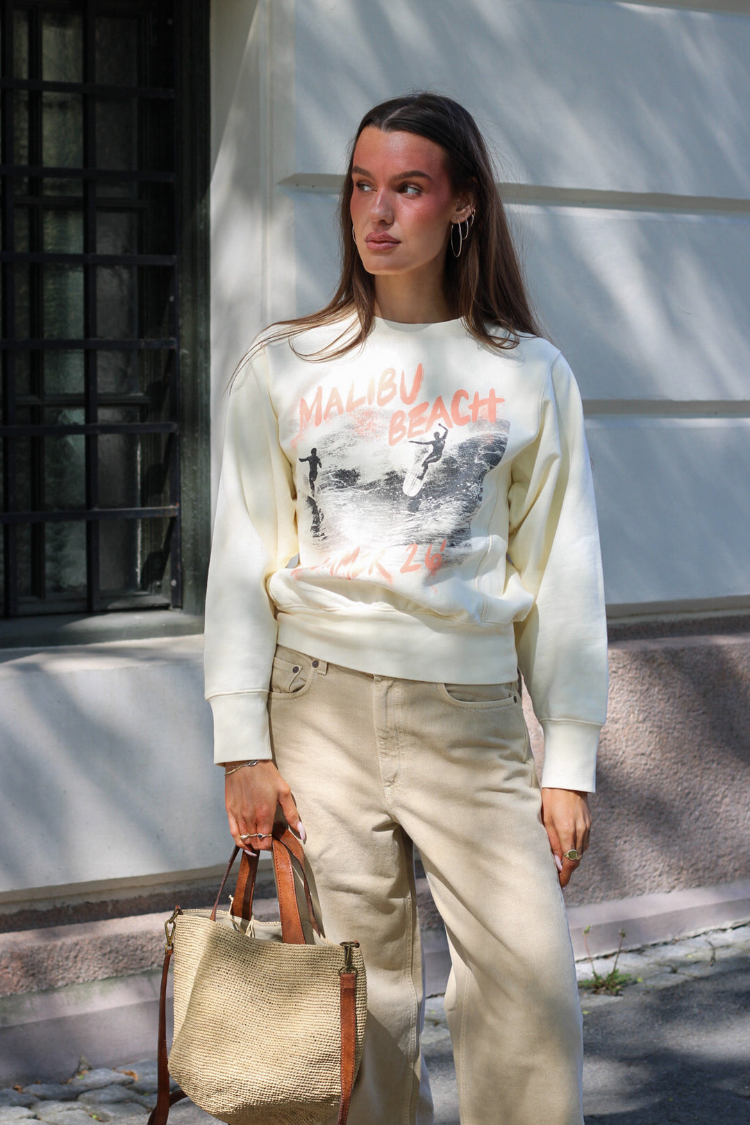 Anine Bing - Harry shrunken sweatshirt surfer