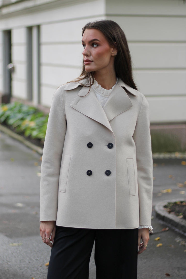Harris Wharf London - Peacoat pressed wool
