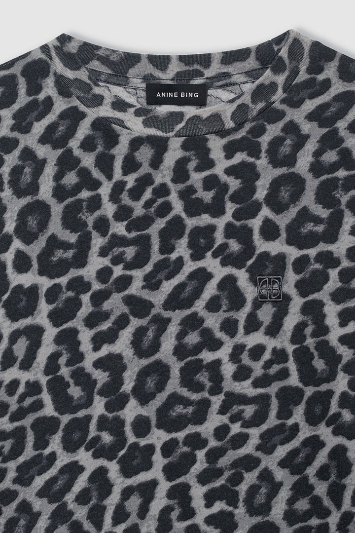 Anine Bing - Cohen Tee grey leopard