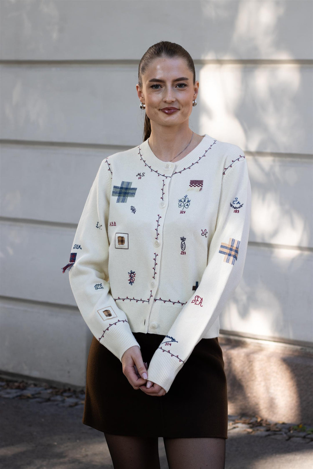 Sea NY - Claira Emb Knit Cardigan