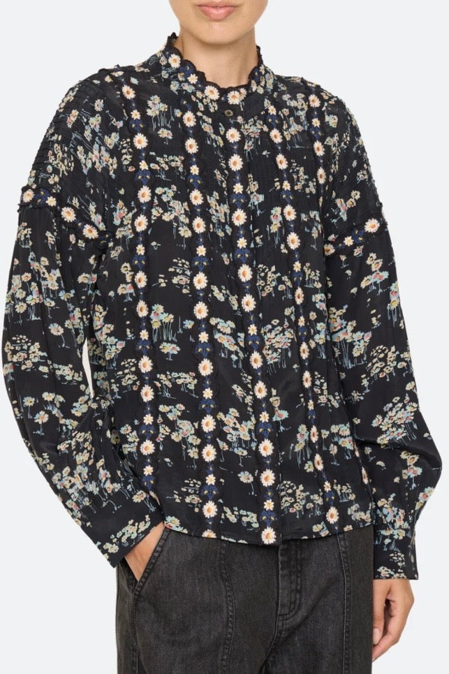 Sea NY - Mona print l/slv top