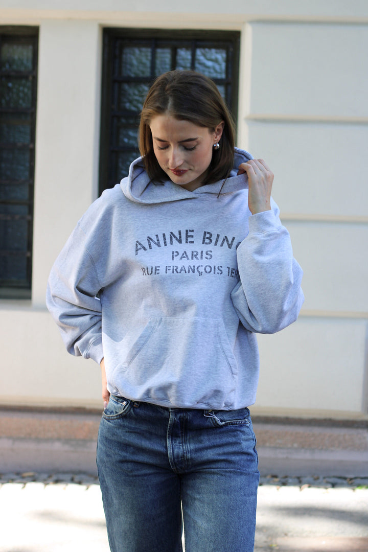 Anine Bing - Harvey Sweatshirt, Paris stencil