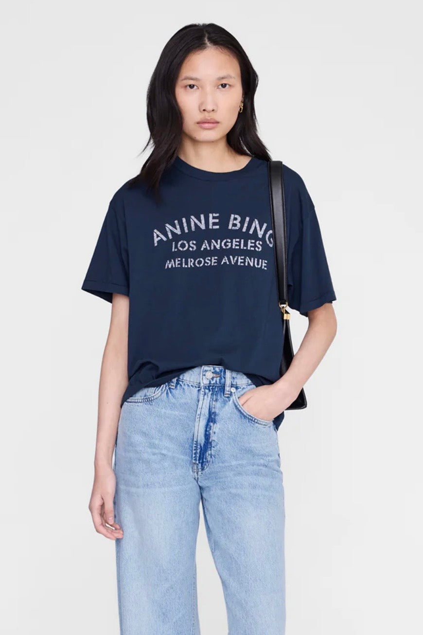 Anine Bing - Cade Tee Melrose Navy