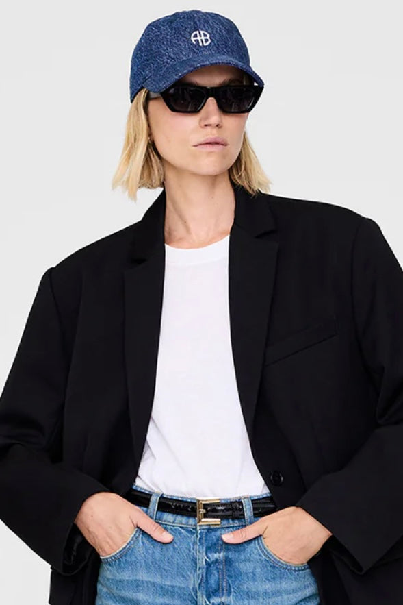 Anine Bing - Jeremy Baseball Cap Clean indigo