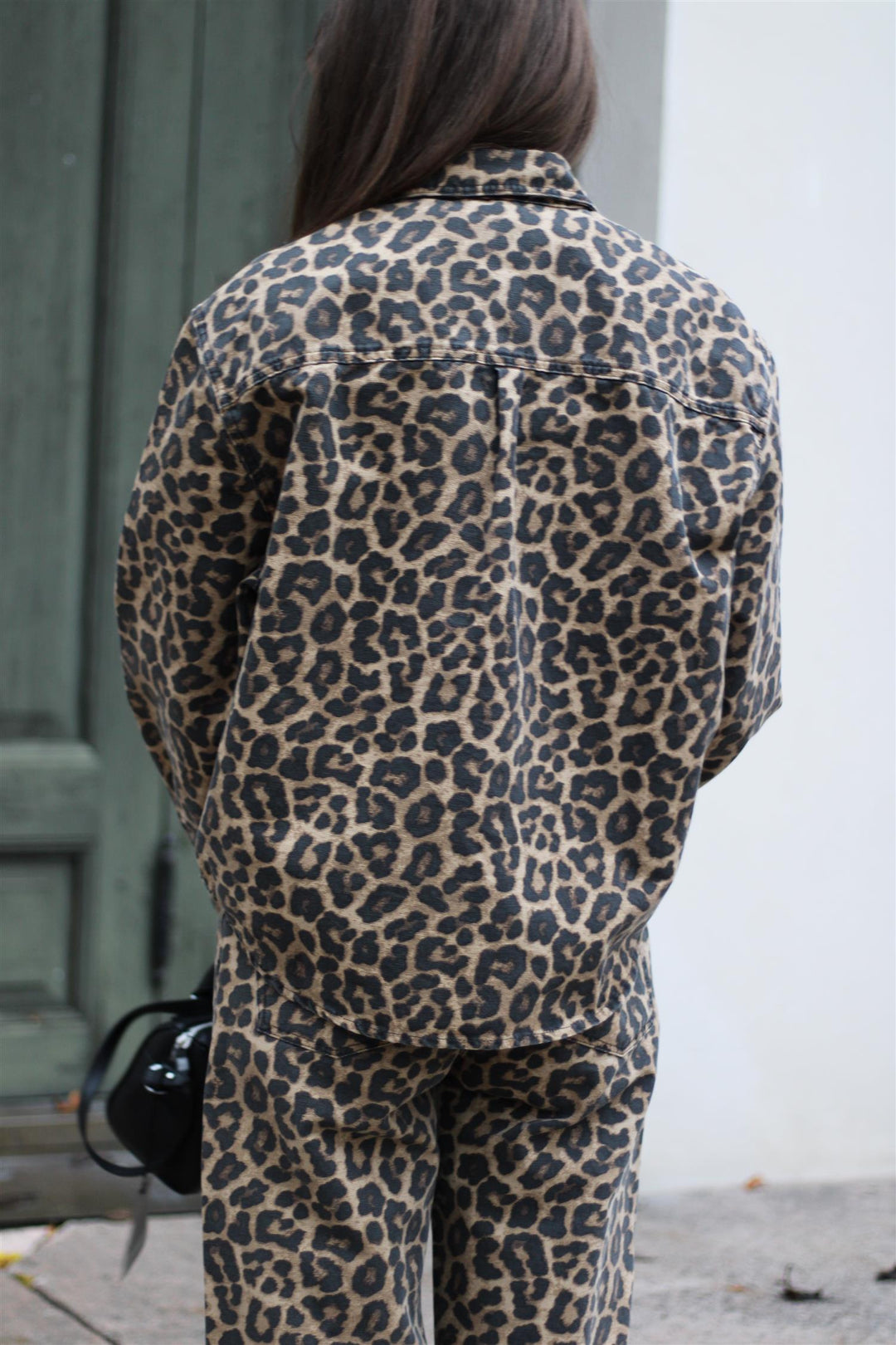 Anine Bing - Paxton Shirt black and brown leopard