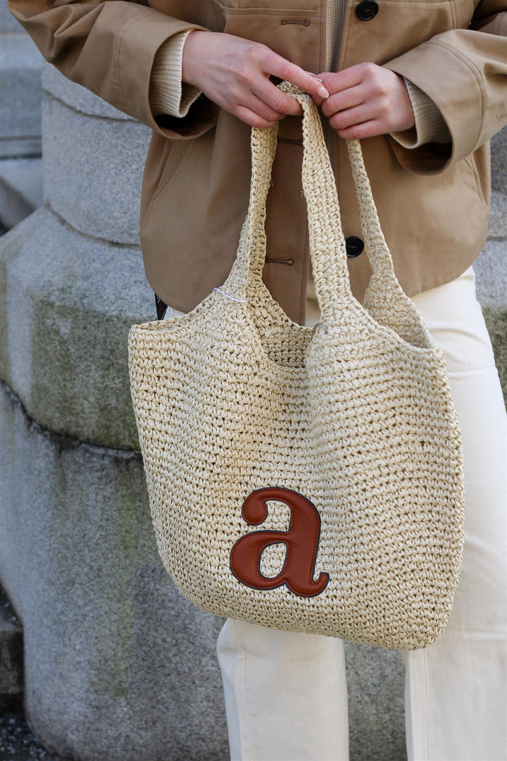 Arnie Says - Raffia Tote