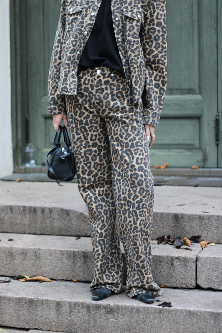 Anine Bing - Hugh Jean black and brown leopard