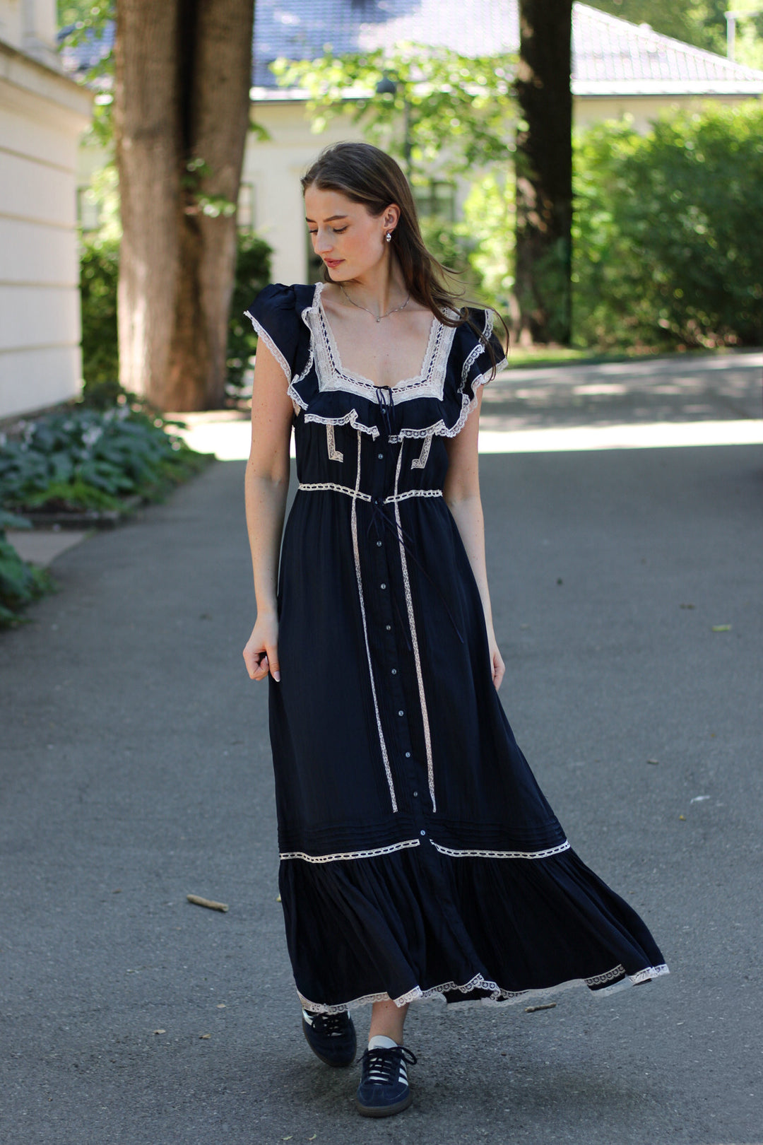 Rixo - Kendara Dress Deep Navy