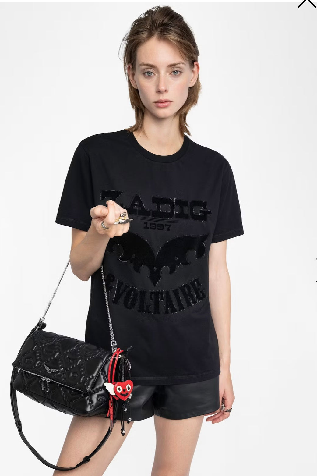 Zadig & Voltaire - Edwin HC Voltaire Flock Strass