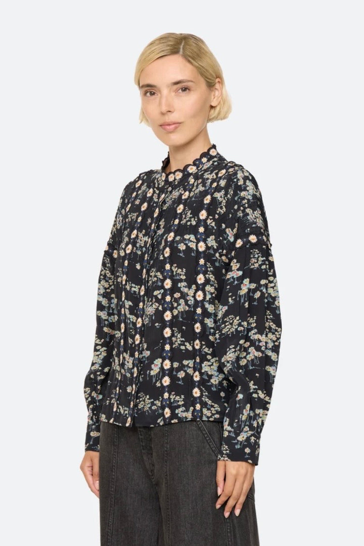 Sea NY - Mona print l/slv top