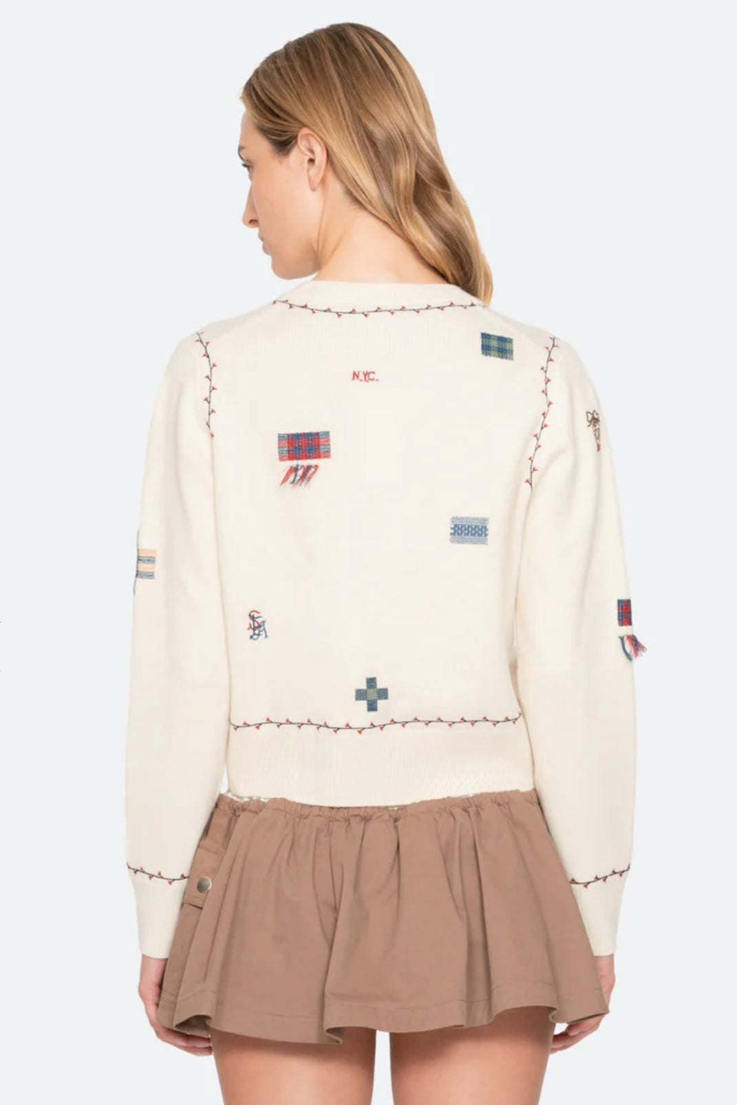 Sea NY - Claira Emb Knit Cardigan