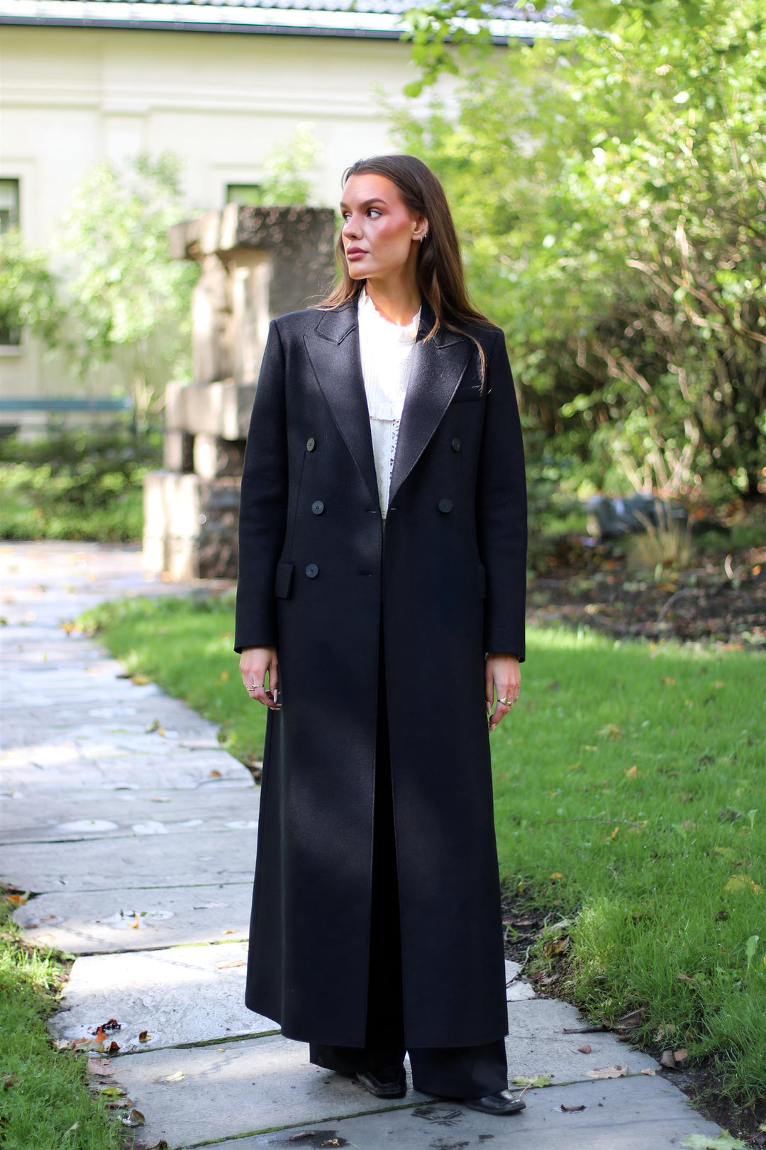 Harris Wharf London - Long double breasted tailored coat
