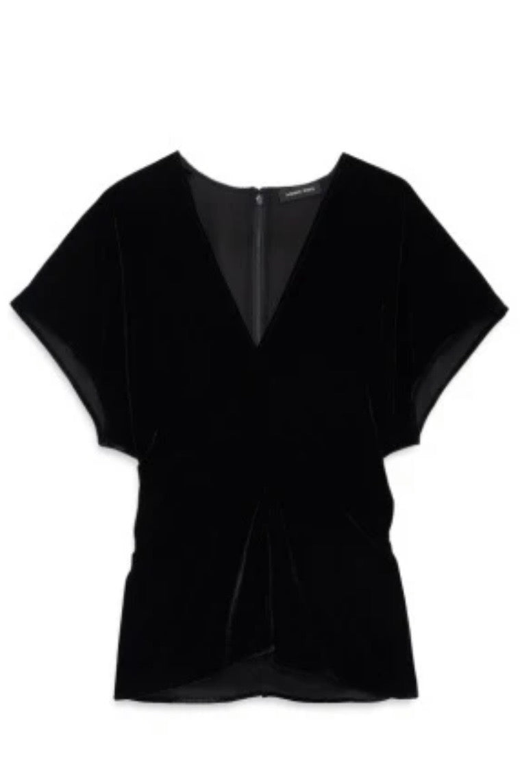 Anine Bing - Zadig top black velvet
