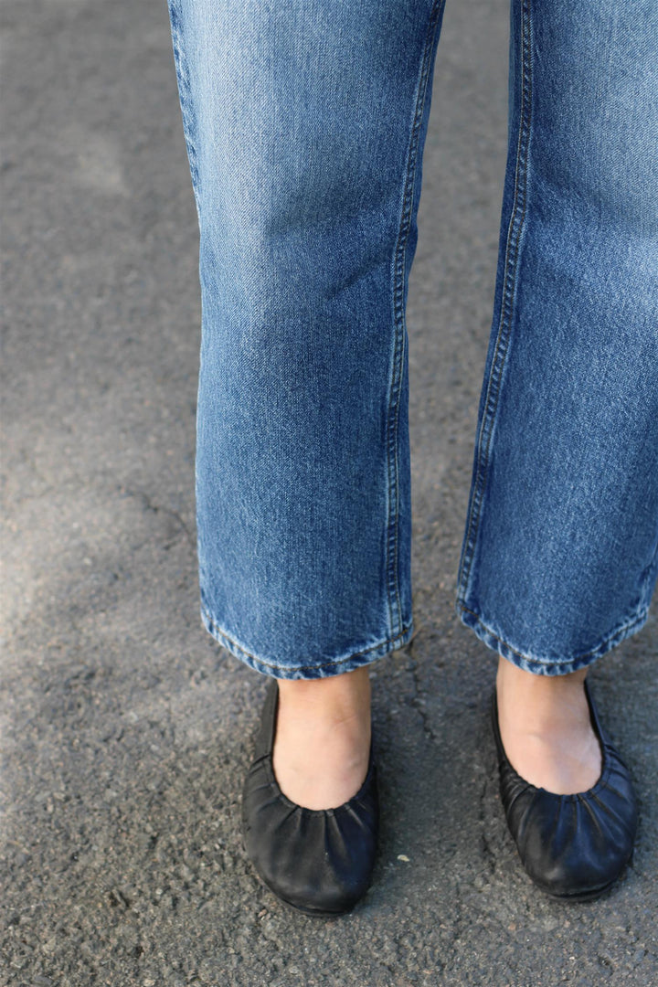 Skall Studio - Allison cropped jeans vintage washed blue