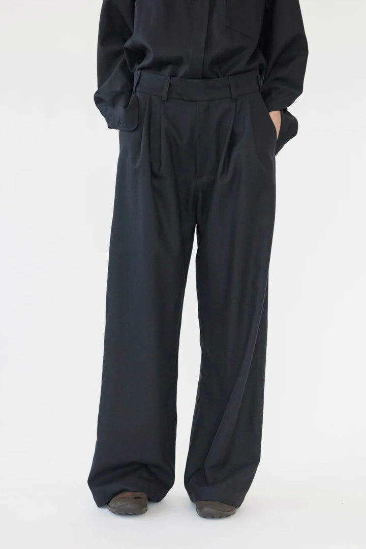 Af Agger - Fine Wool Wide Box Pants