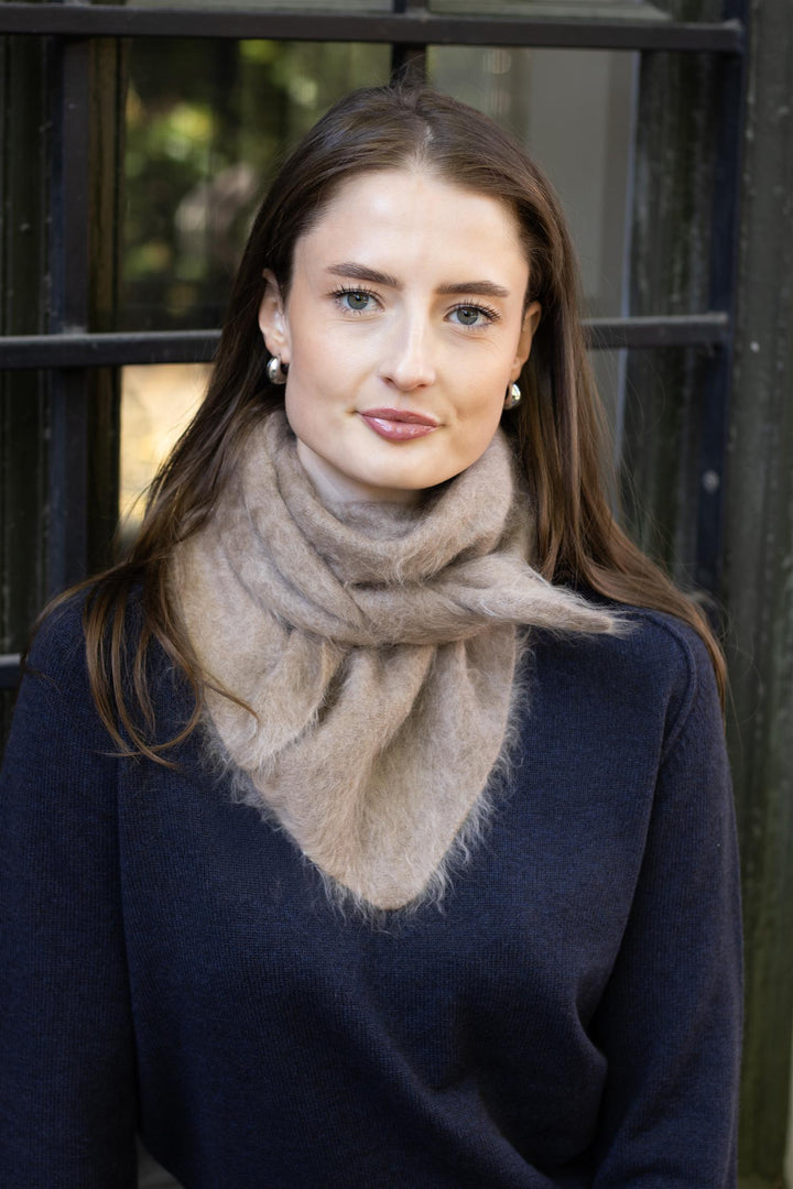 Ermer - Chamonix Scarf Brushed Cashmere Mushroom