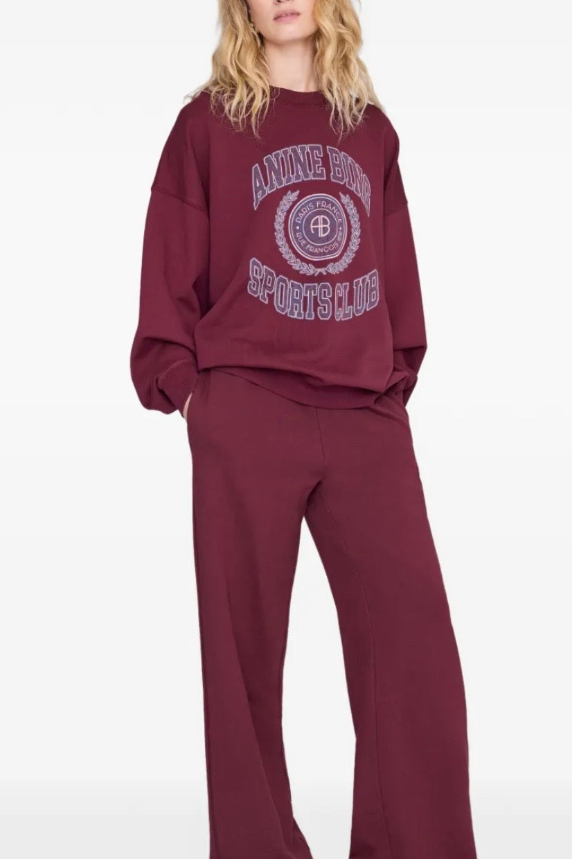 Anine Bing - Miles sweatshirt collegiate burgundy