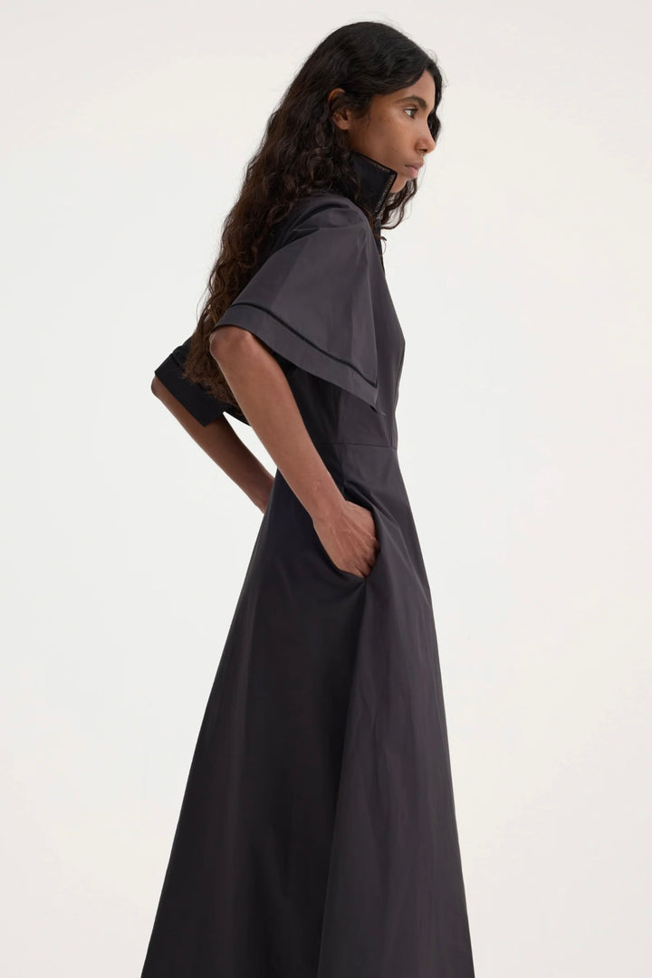Róhe - Ladder embroidered poplin dress