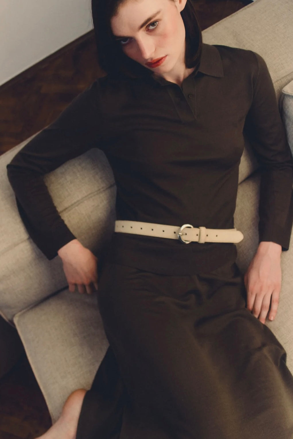 Christian Aks - Linea merino polo knit