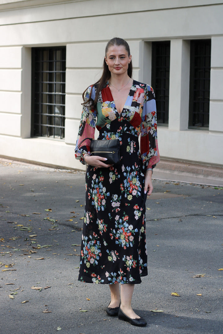 Rixo - Kaila Dress Amelia Patchwork Mix Multi