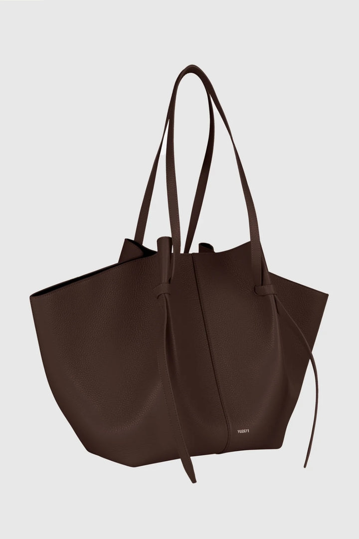 Yuzefi - XL Mochi Espresso Pebble Grained Leather