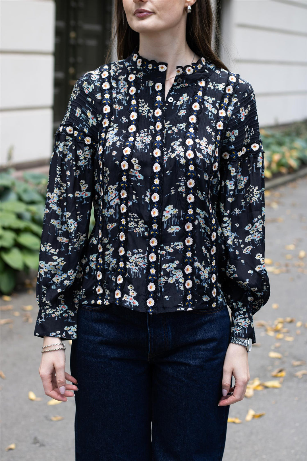 Sea NY - Mona print l/slv top