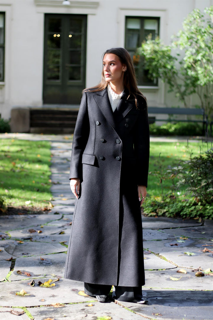 Harris Wharf London - Long double breasted tailored coat