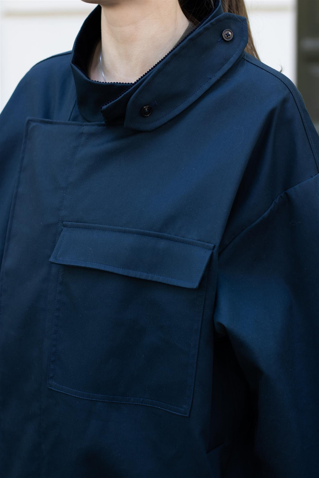 Af Agger - Water Resistant Trench Coat - Navy