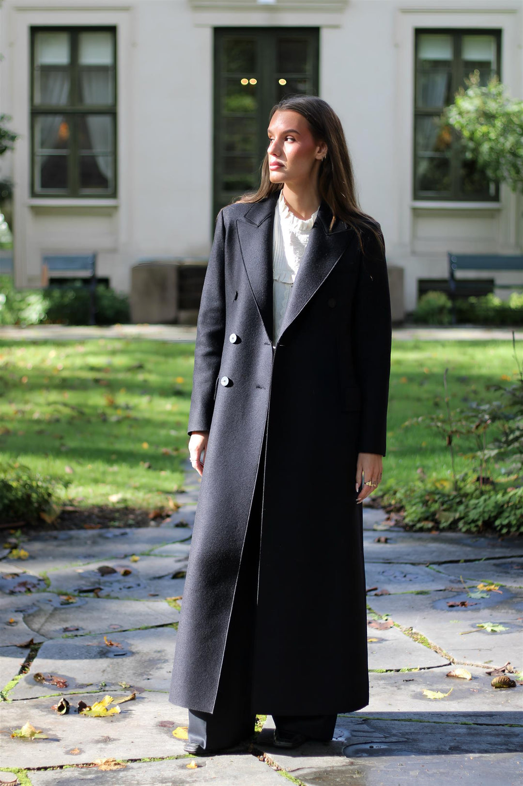 Harris Wharf London - Long double breasted tailored coat