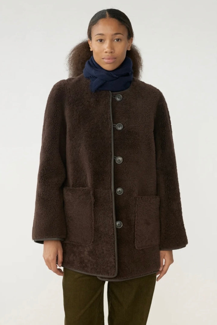 Af Agger - Shearling Coat Brown