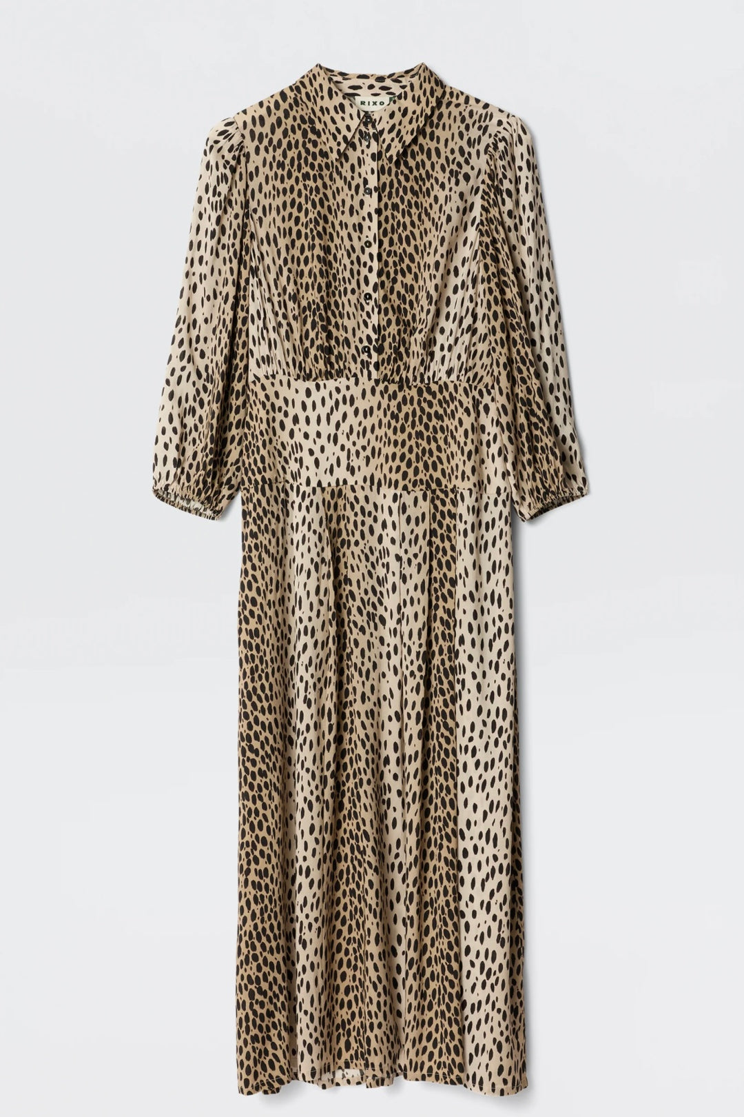 Rixo - Izzy Dress Antelope Spot Black