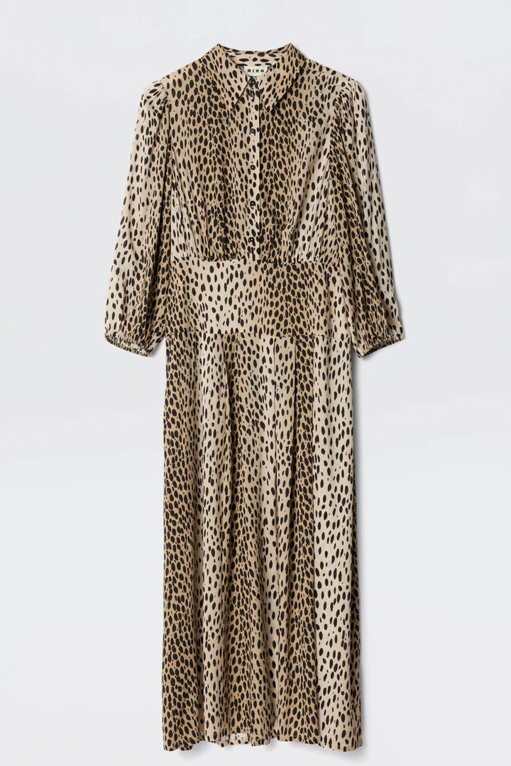 Rixo - Izzy Dress Antelope Spot Black