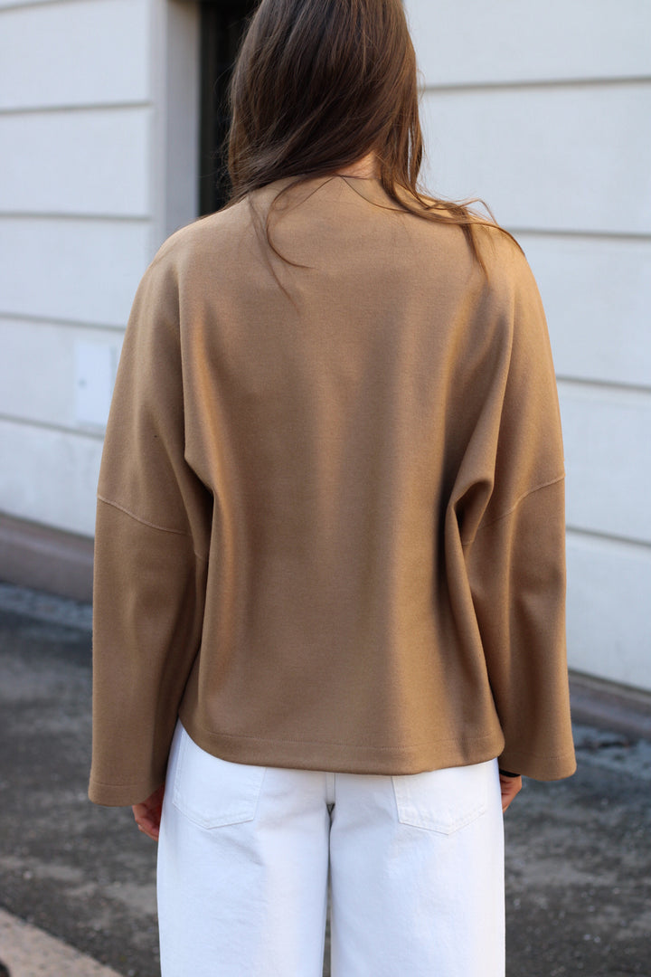 Harris Wharf - Women	collarless cape cashmere blend