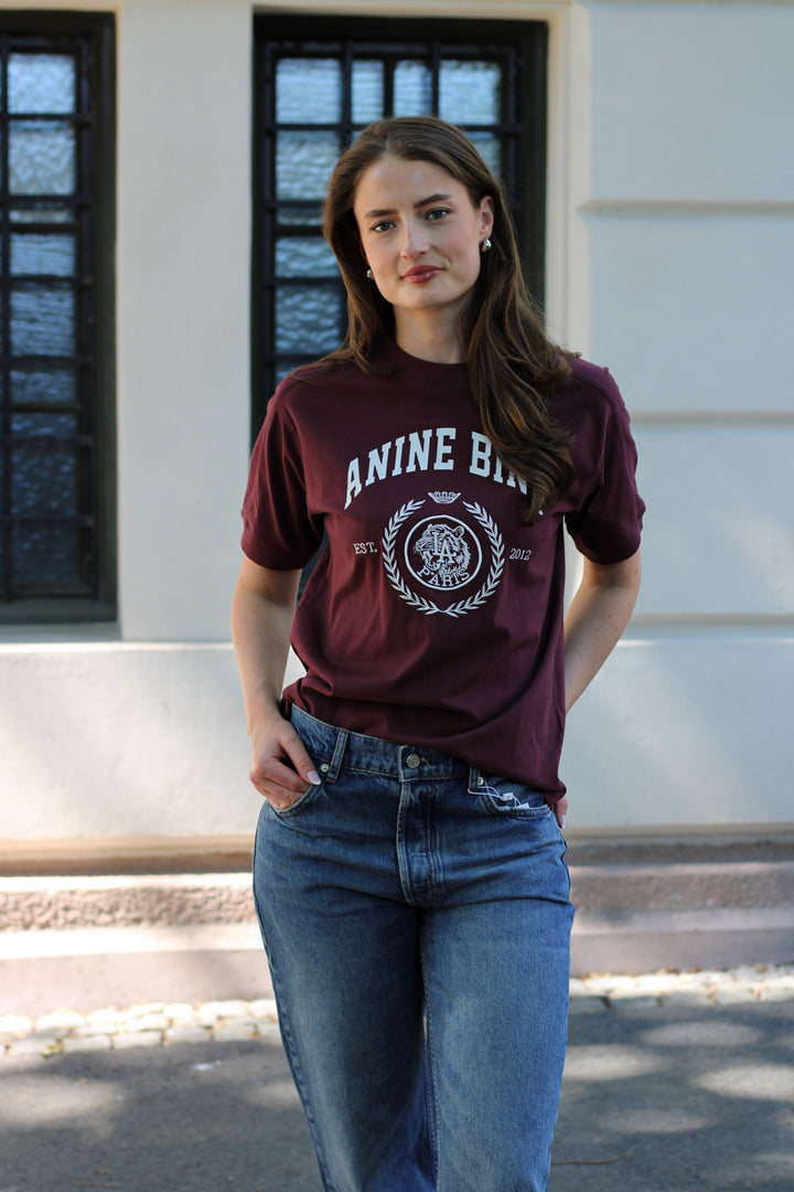 Anine Bing - Jaylin Tee Collegiate fig