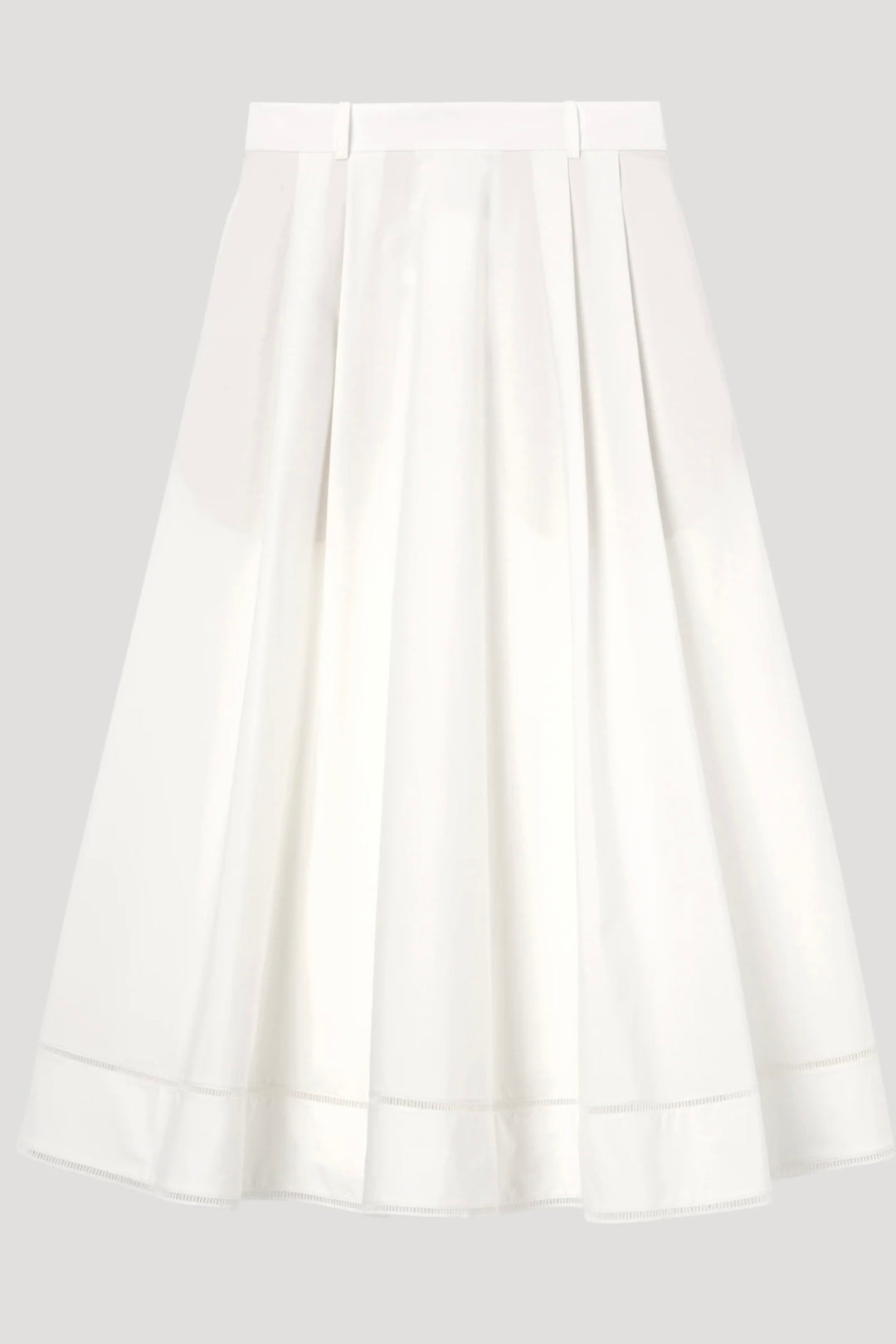 Róhe - Ladder embroidered poplin skirt