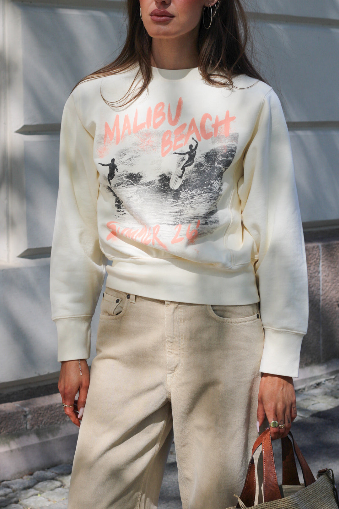 Anine Bing - Harry shrunken sweatshirt surfer