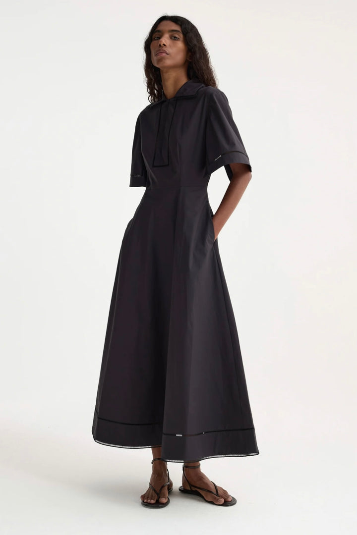 Róhe - Ladder embroidered poplin dress
