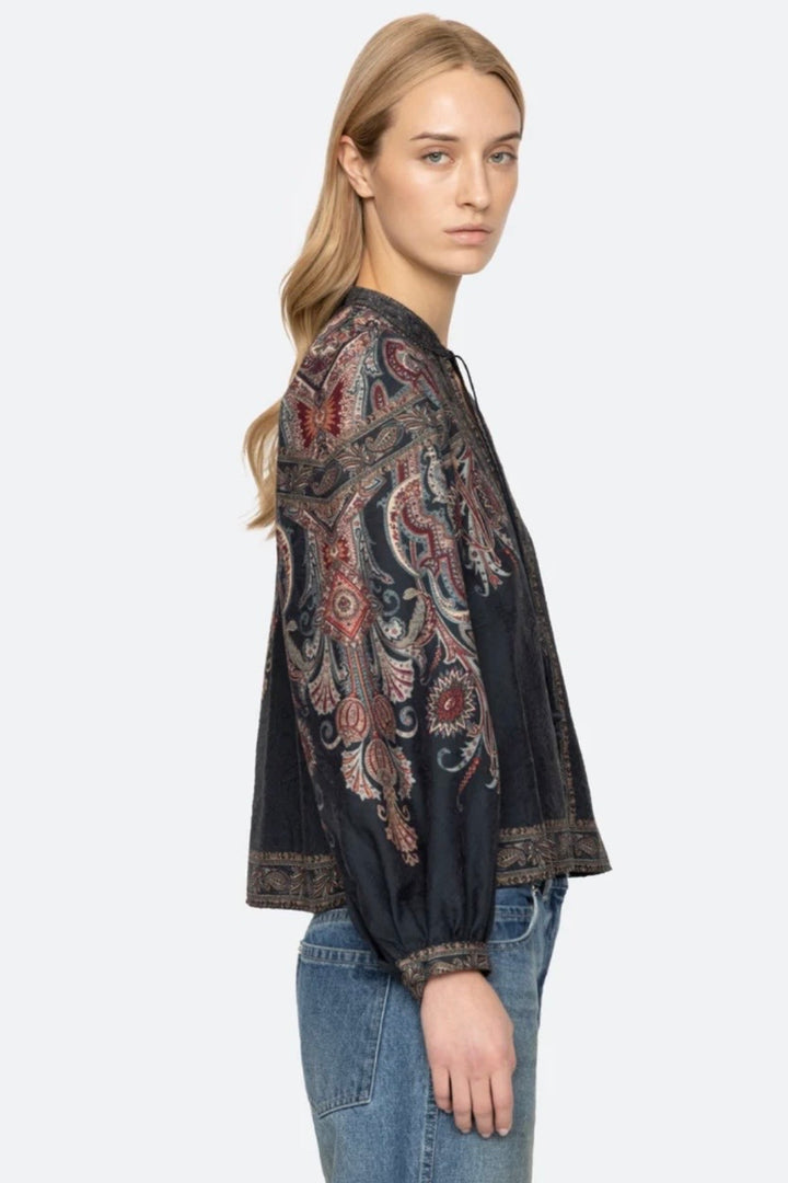 Sea NY - Hyacinth print l/slv top