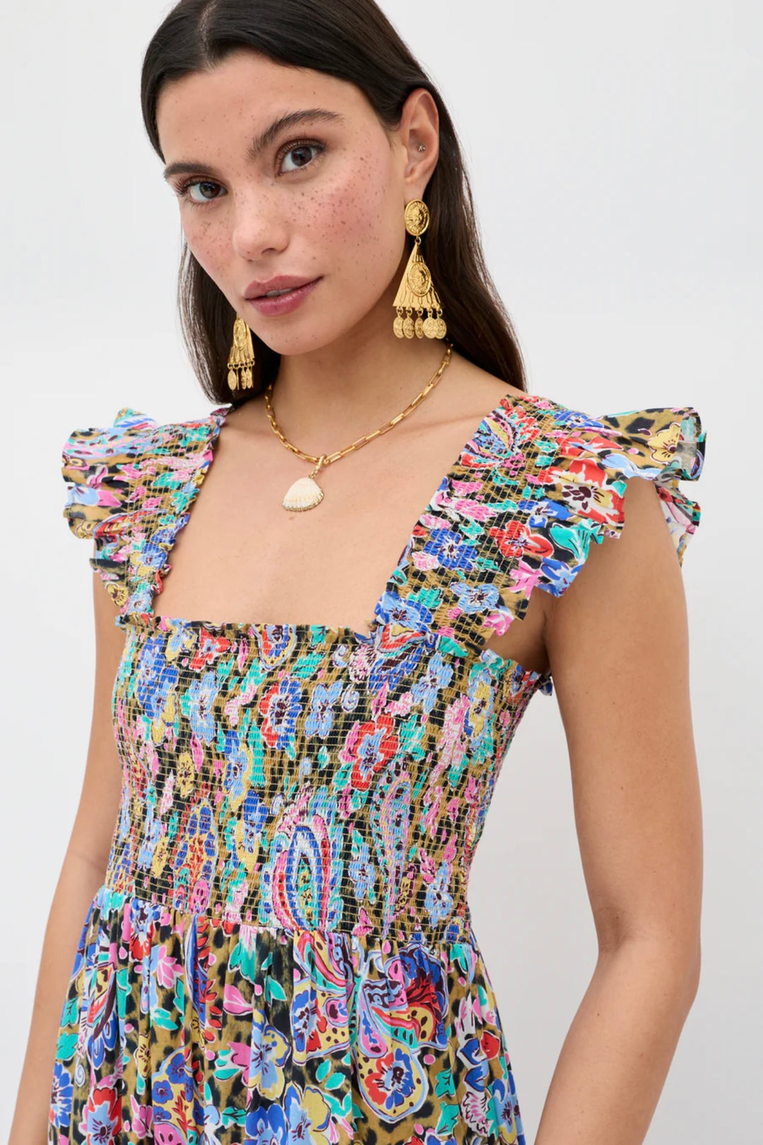 Rixo - Kendall	Dress Cara Leopard Brown