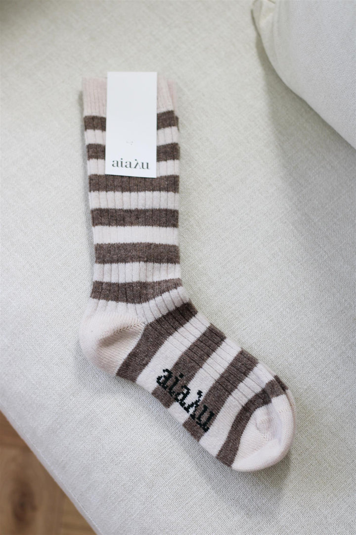 Aiayu - Striped Cashmere Sock