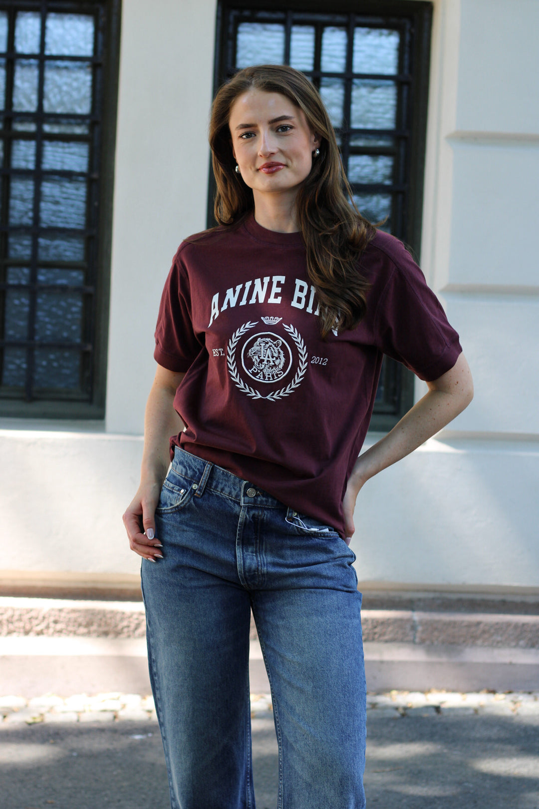 Anine Bing - Jaylin Tee Collegiate fig