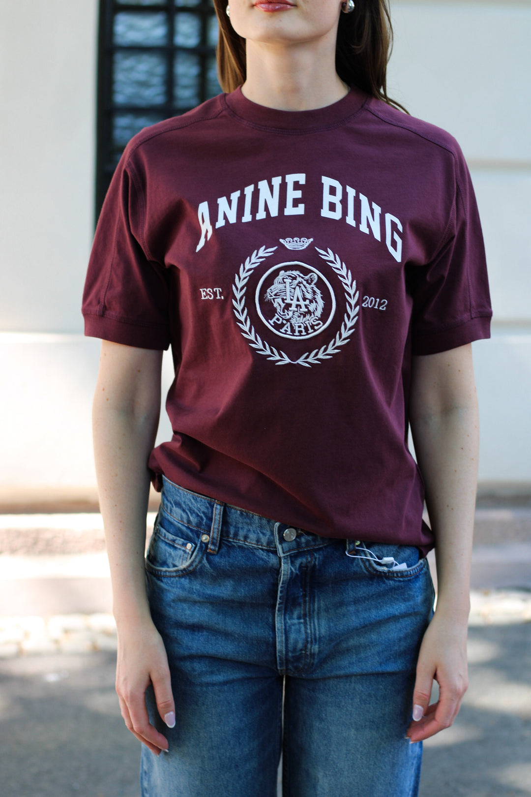 Anine Bing - Jaylin Tee Collegiate fig